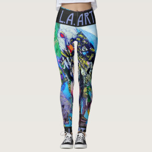 Leggings femininos de arte de LA