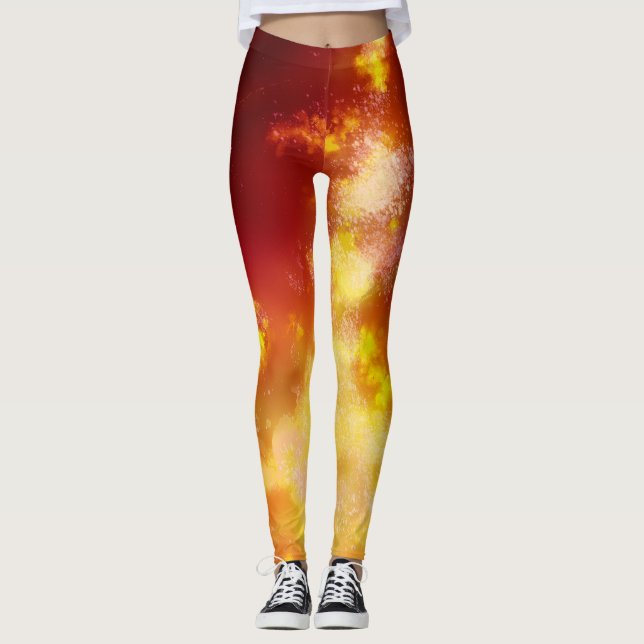 Leggings Flame Night Sky (Frente)