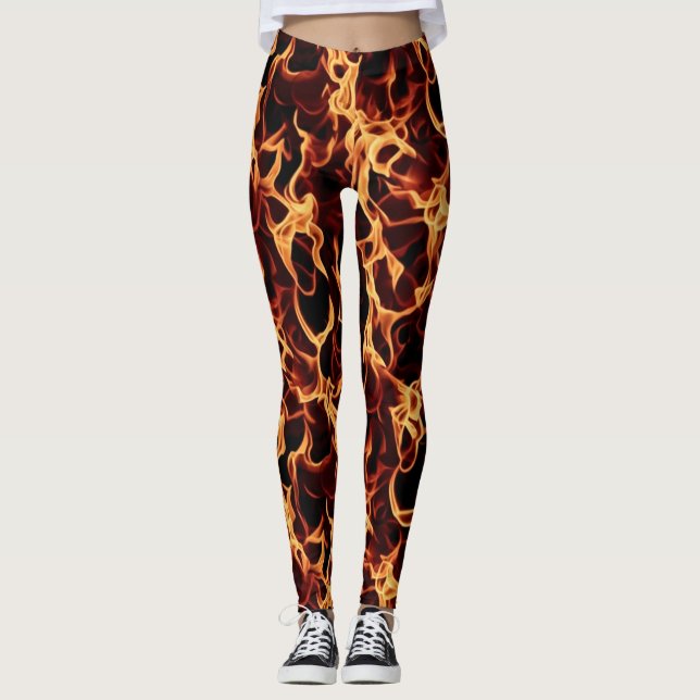 Leggings Flamejantes para aquele treino duro (Frente)