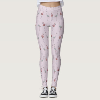Leggings Flamingo Frenzy (Rosa Empoeirado)