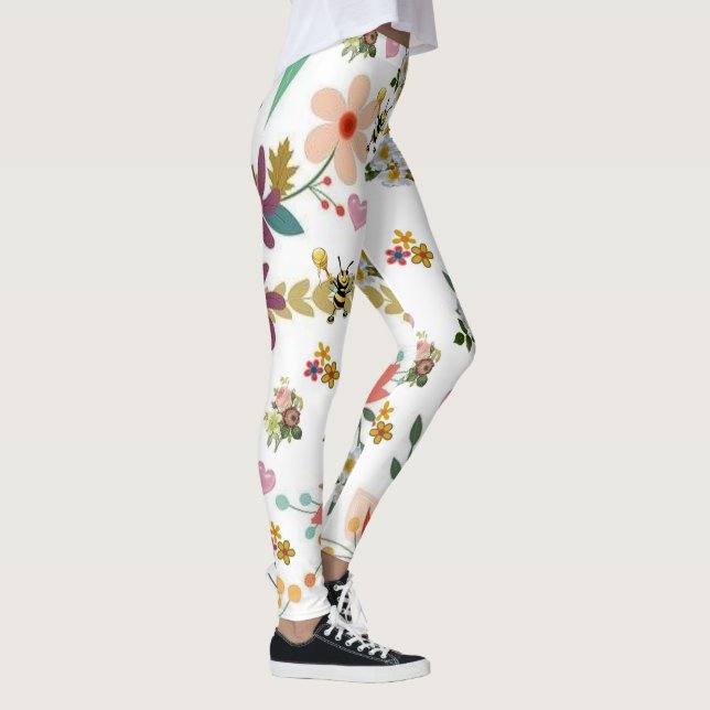 Leggings Florais Abelha (Direita)