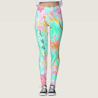 Leggings Florais Adoráveis Por Ariella & Lily De