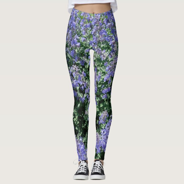 Leggings Florais Bluish (Frente)