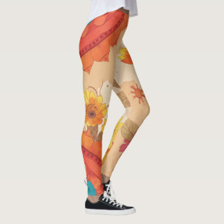 Leggings Florais Coloridos Inspirados no Sudoeste