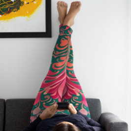 Leggings Florais de Impressão "Tudo Brilhante"