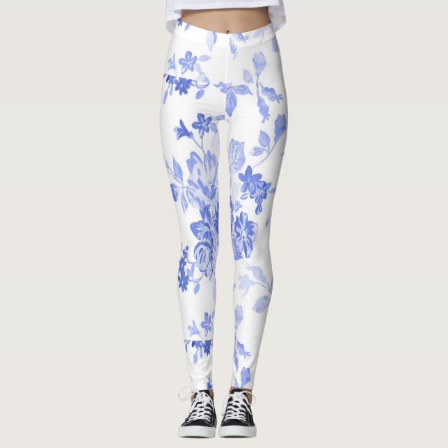 Leggings Florais de Mulheres (Frente)
