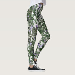 Leggings florais e espirais
