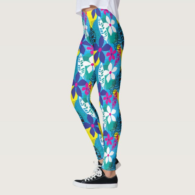 Leggings Florais Havaianas (Esquerda)