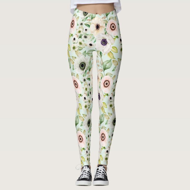 Leggings Florais Lindas (Frente)