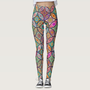 Leggings Florais/Mandala Decorativas