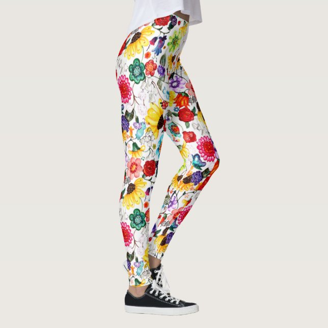 Leggings Florais Modernas (Direita)