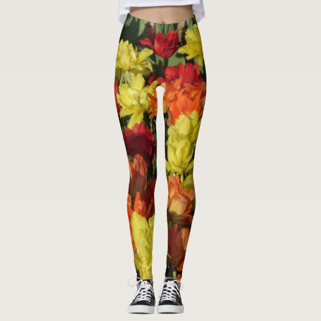 Leggings Florais Multicoloridas (Frente)