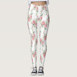 Leggings Florais Rosa Chic Despojado