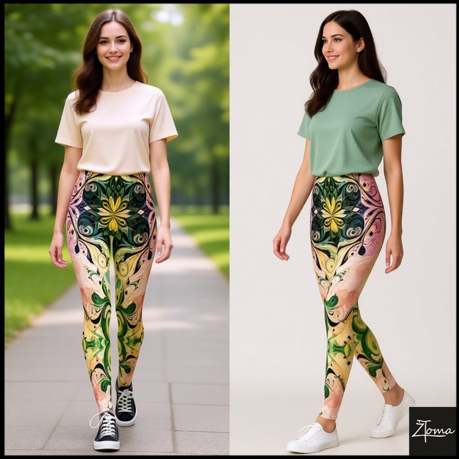 Leggings Floral Fusion (Criador carregado)