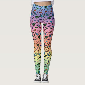 Leggings Flutterbies (Arco-íris)