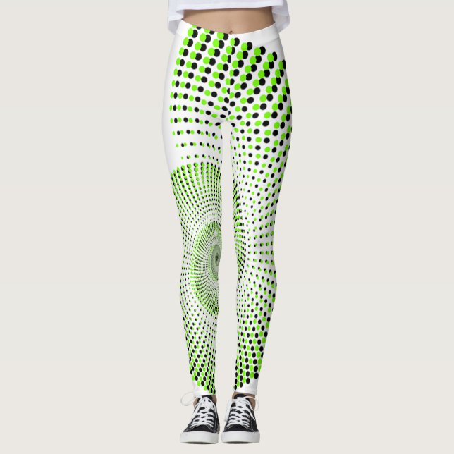 Leggings Fluxo Espiral da Natureza (Frente)