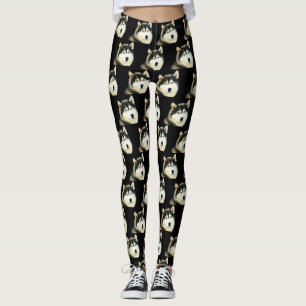 Leggings Fofas de Husky Siberiano