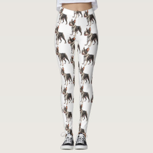 Leggings Fofas e Coloridas de Boston Terrier