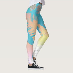 Leggings Folhas de Palmeira Vibrações Positivas Tr