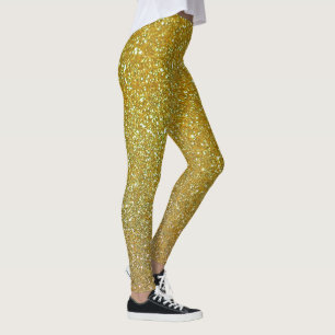 Leggings Folhosas Douradas