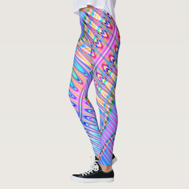 Leggings Fractais Brilhantes (Esquerda)