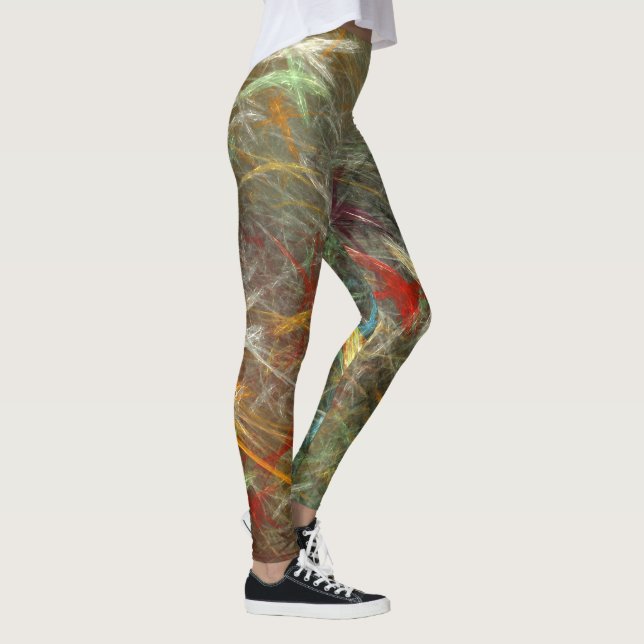 Leggings Fractais de Trabalho de arte (Direita)