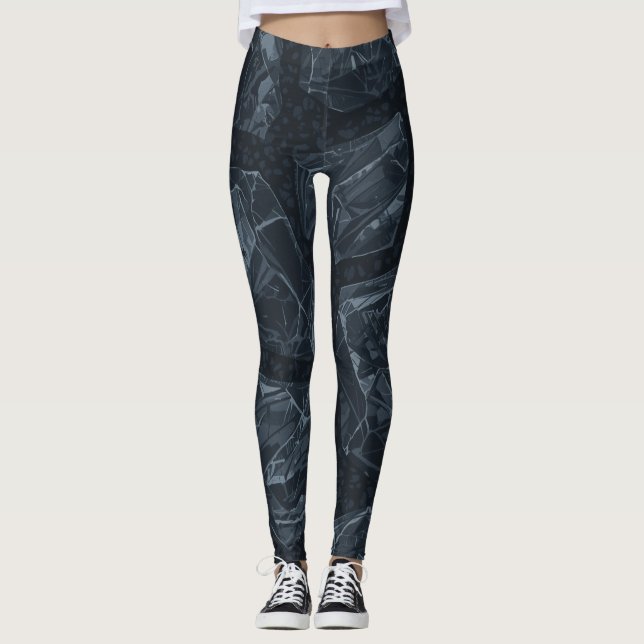 Leggings Frio Bleak Rock Escuro Grunge Stone (Frente)
