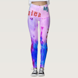 Leggings Funky de Nome Personalizado