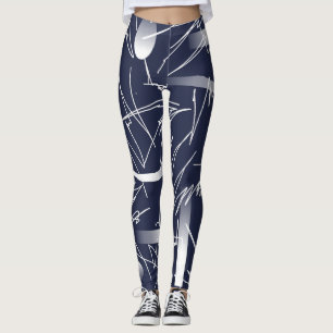 Leggings futuristas de Abstrato art