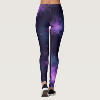 Leggings Galáxia Cósmica Sem Costura Nebulosa Estr