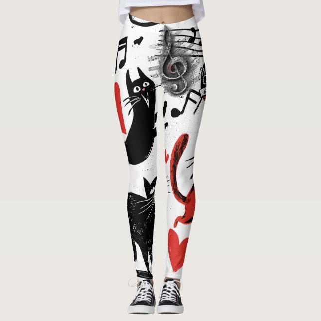 Leggings Gato Musical (Frente)