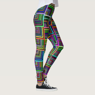 Leggings geométricas coloridas