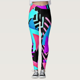 Leggings geométricas coloridas
