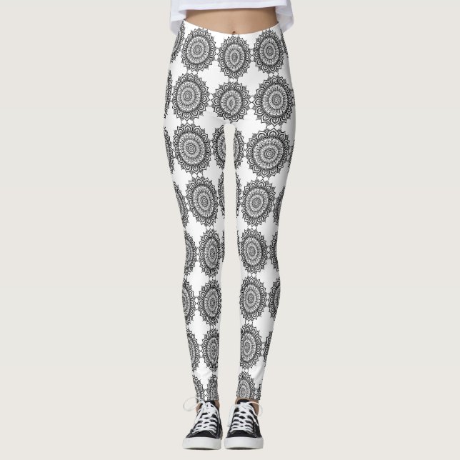 Leggings geométricas islâmicas (Frente)