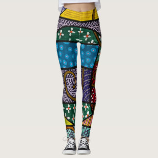 Leggings geométricas multicolores de Laurie