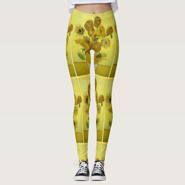 Leggings Girassóis de Van Gogh (Frente)
