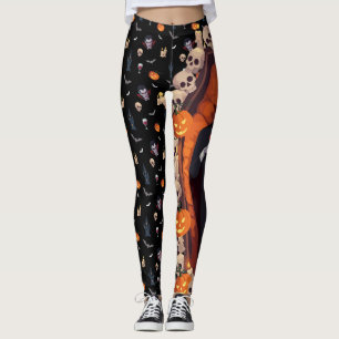 🦇 Leggings Góticas de Halloween 🎃 Black 🖤