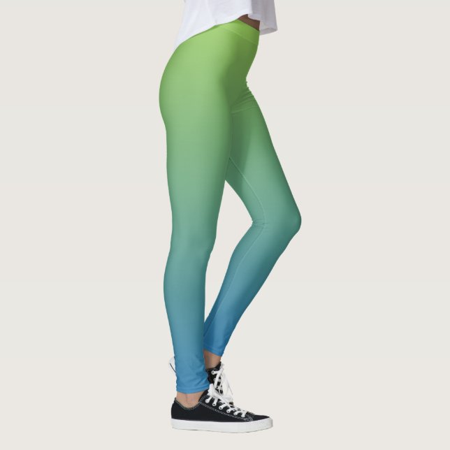 Leggings - Gradiente Azul Lima (Direita)