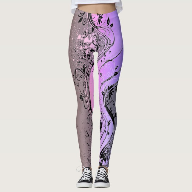 Leggings Gráficas Florais (Frente)