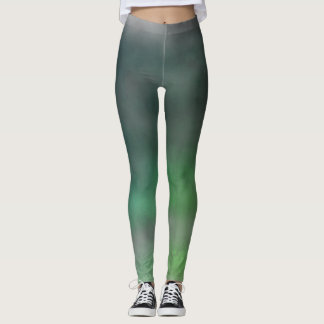 Leggings Grunge Verde Ombré
