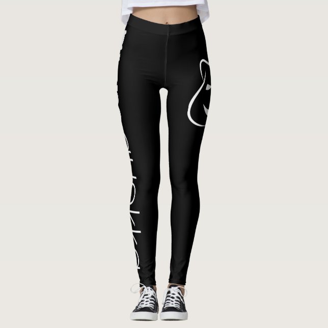 Leggings Gymquokka - Quokka Branco (Frente)