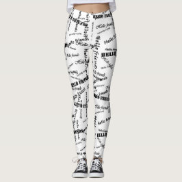 Leggings impressas SPNP_ Text
