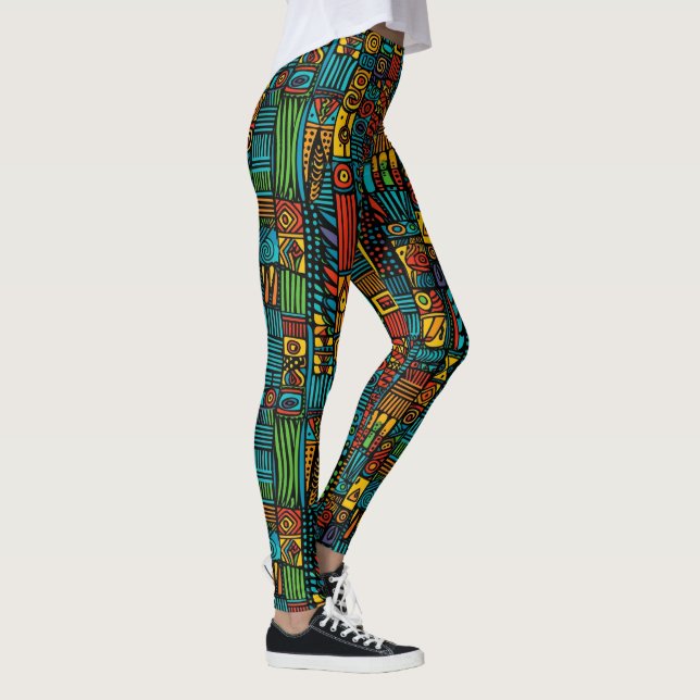Leggings incríveis de Pop de Abstrato (Direita)