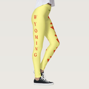 Leggings índias de pincel de flores do Estado de W