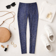 Leggings Indigo Rinse Falso Denim