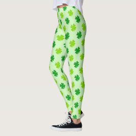 Leggings Irlandesas De Shamrock, St Patricks Clove
