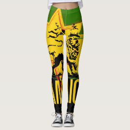 Leggings Jamaicanos Design do Leão de Judá