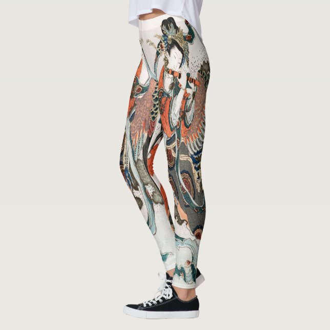 Leggings japonesas de mulheres de Hokusai - Legal (Esquerda)