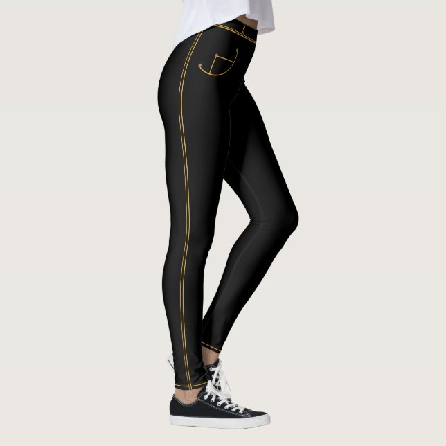 Leggings Jeans Negras Faux das Mulheres Modernas (Direita)