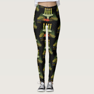 leggings kwanzaa felizes por negros
